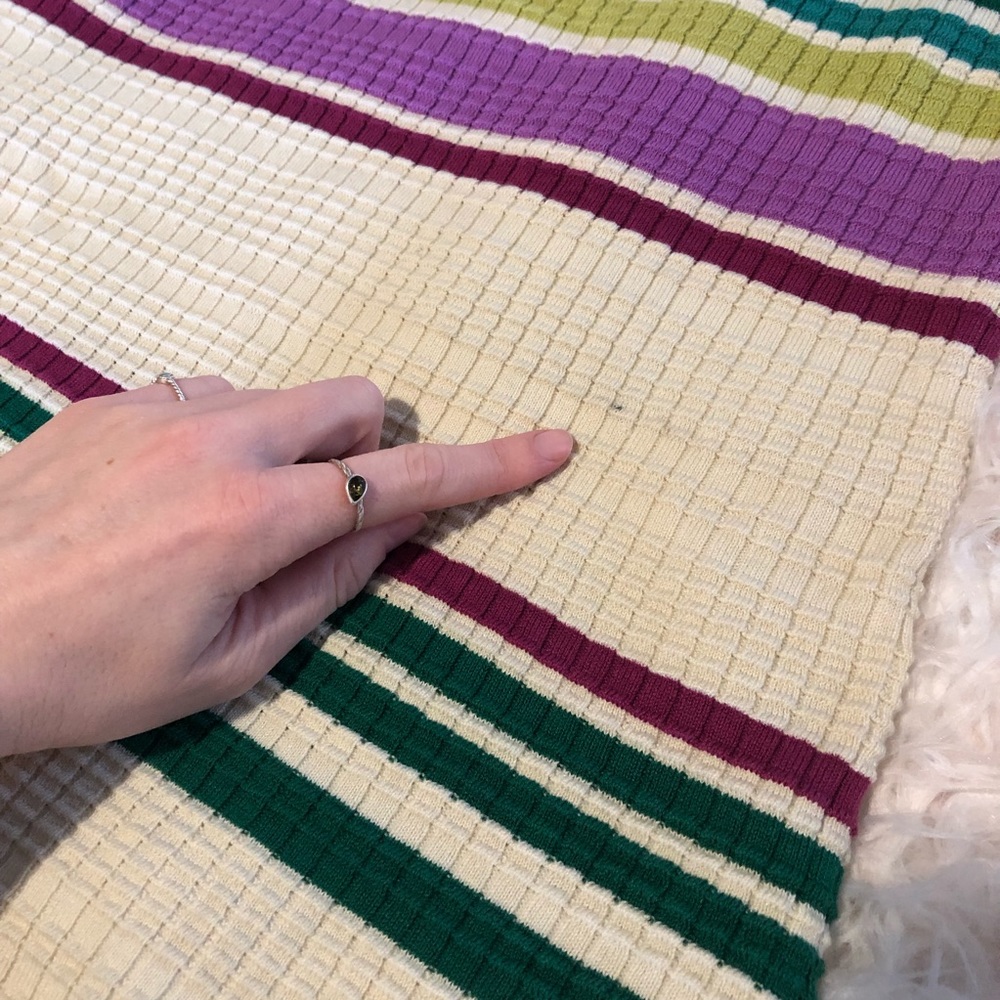 Free People striped long sleeve sweater dress - Picture 7 of 8